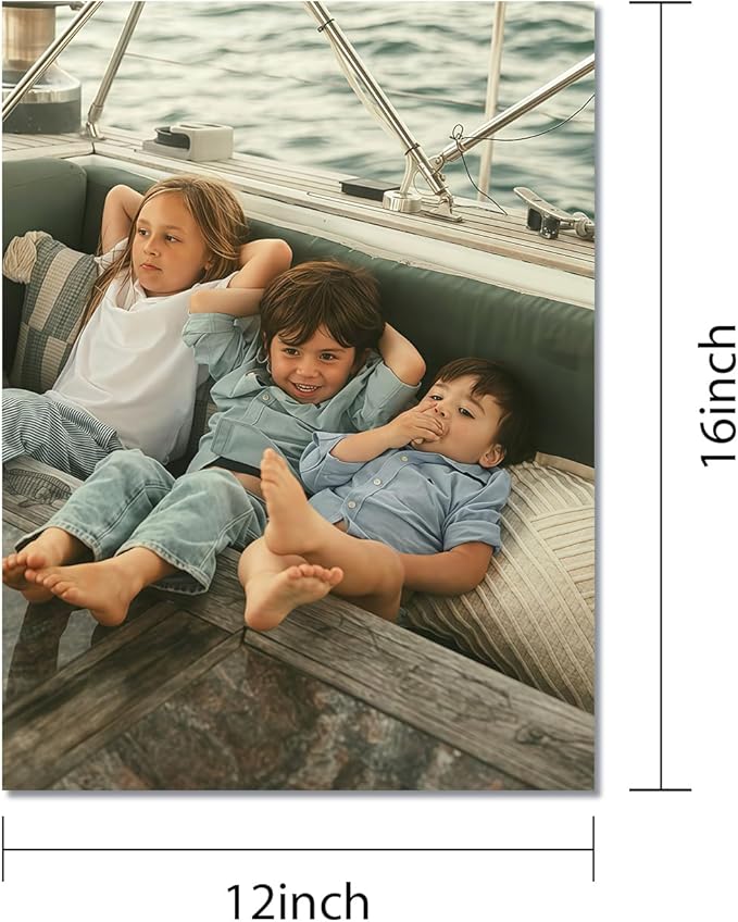 JIMUJIA Custom Canvas Art Print 12"x16" - Unframed Artwork, Personalized Wall Decor, Customizable Photo, Custom Portrait, Office, Living Room, Bedroom Wall Art(12×16in,Unframe)