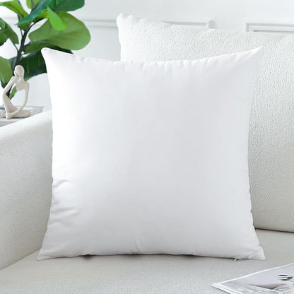 Artscope Luxury Velvet Pillow Covers Decorative Square Pillowcases Soft Solid Cushion Cases for Couch Sofa Bedroom Home Decor 24x24 Inch White