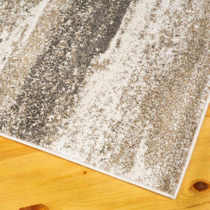 LUXE WEAVERS Lagos Collection 7501 Beige 4x5 Abstract Area Rug