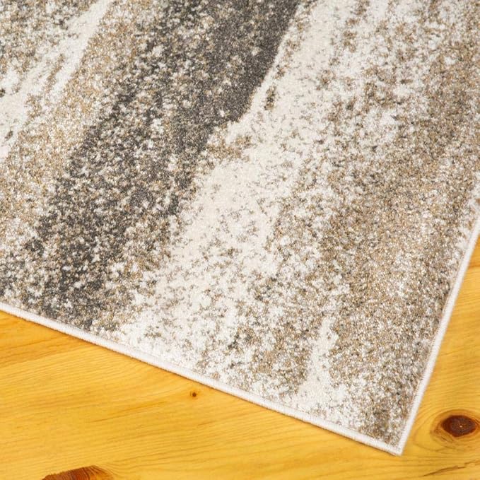 LUXE WEAVERS Lagos Collection 7501 Beige 6x9 Abstract Area Rug