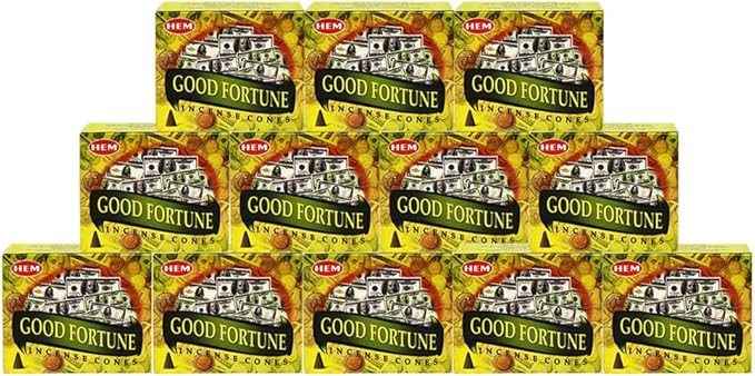 Good Fortune Incense Cones And Cone Incense Burner Bundle Insence Insense Hem Incense
