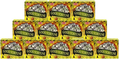 Good Fortune Incense Cones And Cone Incense Burner Bundle Insence Insense Hem Incense