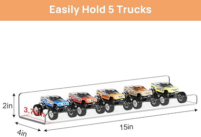 upsimples 12 Pack Acrylic Shelves Wall Organizer and Storage, 15" Display Shelf for Figure, Toy Cars, Perfume, Kids Bookshelf for Bedroom, Nursery, Craft Room, Clear
