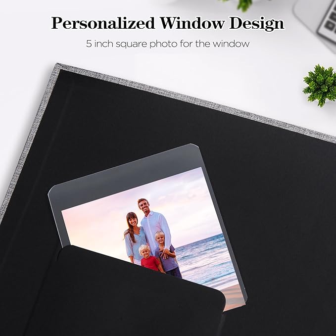Mublalbum Photo Album 4x6 600 Photos Linen Cover Large Picture Book Holds Horizontal and Vertical Pockets for Wedding Family Anniversary and Baby (White)