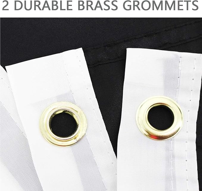 Solid Black Flag 3x5 Ft Blank Black Flags Vivid Color Double Stitched Plain Flag with Brass Grommets