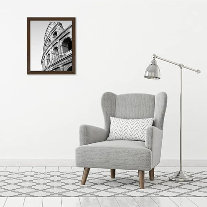 Americanflat 20x24 Picture Frame with Polished Plexiglass - Wide Picture Frames Made of Engineered Wood for Vertical or Horizontal Wall Display - Epic Collection - Walnut