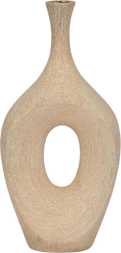 Sagebrook Home Ceramic Vase - Bring Elegance to Your Space with Unique Decor
