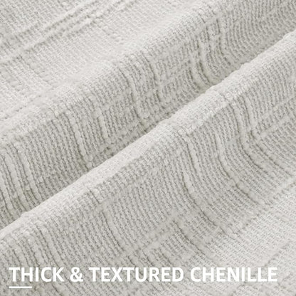 decorUhome Spring Light Grey Chenille Throw Pillow Covers 12x20 Set of 2 Textured Slubby Couch Pillow Covers Farmhouse Accent Modern Neutral Decorative Pillow Cases for Bed Sofa Living Room