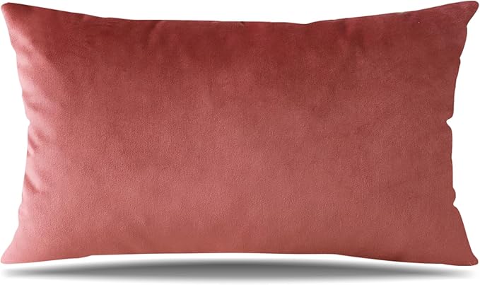 Artscope Luxury Velvet Pillow Covers Super Soft Decorative Rectangle Throw Pillow Covers Case Cushion Covers for Sofa Couch Bedroom Car Decor 16x24 Inch Jam