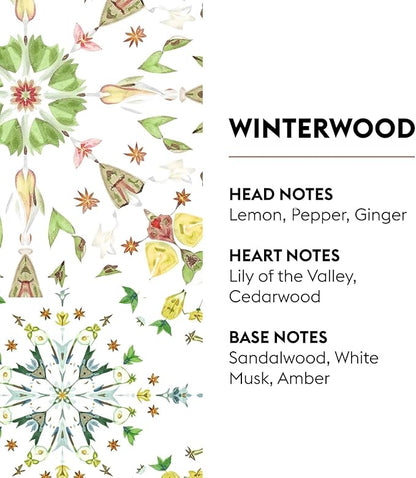MAISON BERGER Winterwood Lampe Berger Refill, 500 ml (16.9 fl oz), Odor-Neutralizing Home Fragrance Oil Lamps, Lemon, Pepper, Ginger, Lily of The Valley, Cedarwood, Made in France