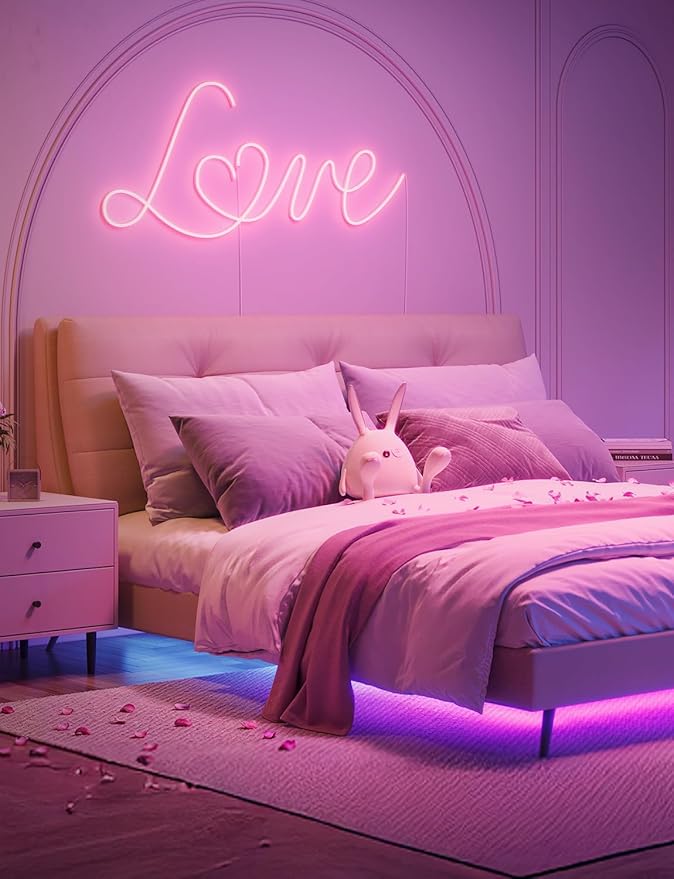 Govee 100ft RGBIC LED Strip Lights, Smart LED Lights for Bedroom, Bluetooth LED Strip Lights APP Control, DIY Multiple Colors on One Line, Color Changing LED Lights for Bedroom Decor, 2 Rolls of 50ft