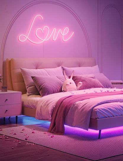 Govee 100ft RGBIC LED Strip Lights, Smart LED Lights for Bedroom, Bluetooth LED Strip Lights APP Control, DIY Multiple Colors on One Line, Color Changing LED Lights for Bedroom Decor, 2 Rolls of 50ft
