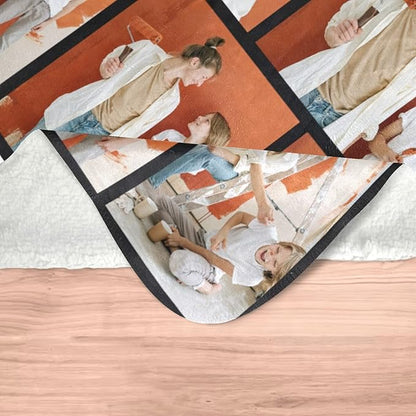 Mothers Day Personalized Gifts from Daughter Custom Blankets with Photos and Text Multiple Colors Sizes Soft Flannel Gifts for Women Birthday Gifts for Mom