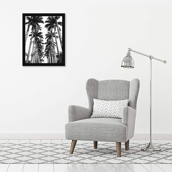 Americanflat 22x28 Poster Frame with Polished Plexiglass - Black Picture Frame - Wide Photo Frames Made of Engineered Wood for Vertical or Horizontal Wall Display - Epic Collection - Black