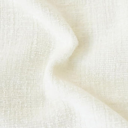 CaliTime Throw Pillow Covers Decorative 22 X 22 Inches Pack of 2 Cotton Thread Stitching Edges Solid Dyed Soft Chenille Cushion Cases for Couch Sofa Bed Living Room Farmhouse Cream