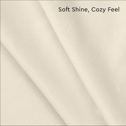 Encasa XO Velvet Throw Pillow Covers 22x22 in (55x55 cm) - Cream - No Inserts, Pack of 2 Cases | Solid Plain Dyed Soft & Smooth, Square Decorative Cushion Covers for Living & Bedroom
