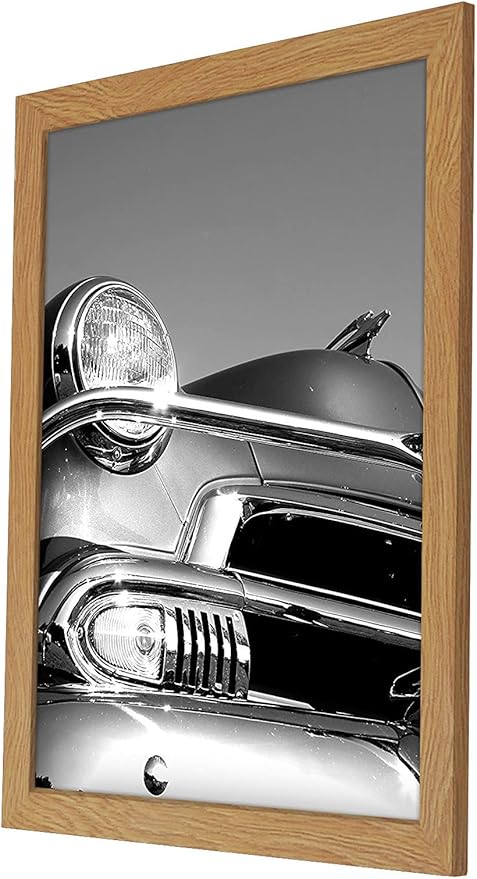 Americanflat 18x24 Poster Frame with Polished Plexiglass - Wide Picture Frames Made of Engineered Wood for Vertical or Horizontal Wall Display - Epic Collection - Dark Oak