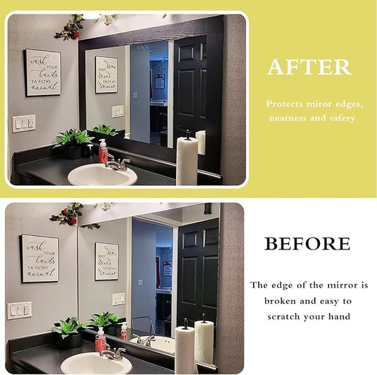 10M Black Wood Grain Removable PVC Waterproof Border Wall Decor Removable Self Adhesive Kitchen Bathroom Tiles Sticker Wallpaper 4.2x390 (4inch)