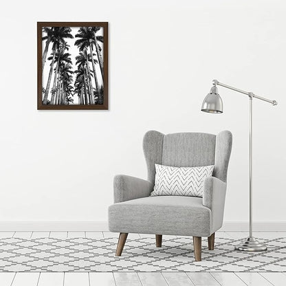 Americanflat 22x28 Poster Frame with Polished Plexiglass - Wide Picture Frames Made of Engineered Wood for Vertical or Horizontal Wall Display - Epic Collection - Walnut