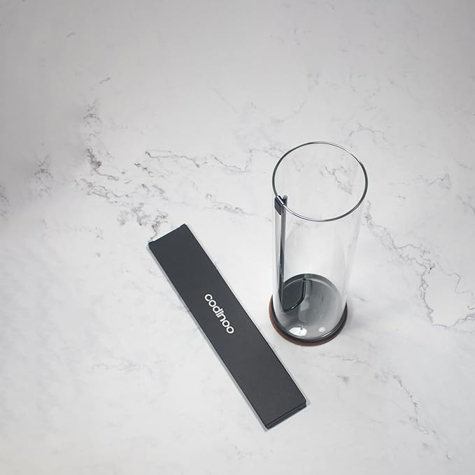 Incense Holder for Sticks,Incense Burner Holder,Modern Incense Holder for Stick with Glass Ash Catcher,Insence-Stick Holder [Anti-Ash Flying] for Yoga Spa (Large-Black)