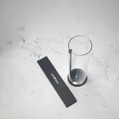 Incense Holder for Sticks,Incense Burner Holder,Modern Incense Holder for Stick with Glass Ash Catcher,Insence-Stick Holder [Anti-Ash Flying] for Yoga Spa (Large-Black)