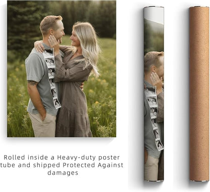 JIMUJIA Custom Canvas Art Print 24"x30" - Unframed Artwork, Personalized Wall Decor, Customizable Photo, Custom Portrait, Office, Living Room, Bedroom Wall Art(24×30in,Unframe)