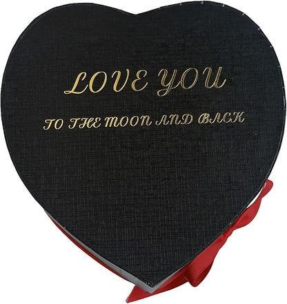 Preserved Roses Heart Shape Box Valentines Day Gifts for Her Mothers Day Forever Flowers (Red, 16 Roses)