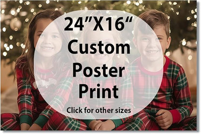 JIMUJIA Custom Canvas Art Print 24"x16" - Unframed Artwork, Personalized Wall Decor, Customizable Photo, Custom Portrait, Office, Living Room, Bedroom Wall Art(24×16in,Unframe)