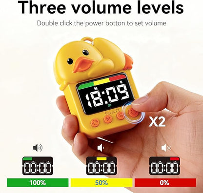 Doli Yearning Duck Shower Timer for Kids Waterproof Quacking Shower Clock Bathroom Magnetic Charging