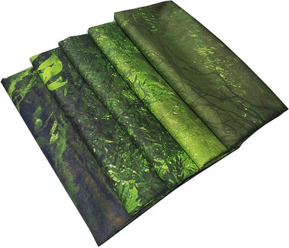 Leofanger Misty Forest Tapestry Nature Green Tree Wall Tapestry Virgin Rainforest Landscape Wall Hanging for Bedroom Living Room (70.8" × 92.5")