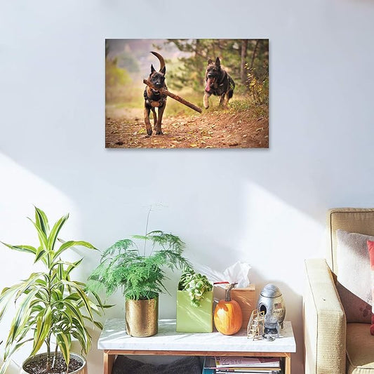 Personalized Photo to Canvas Print - Canvas Prints With Your Photos on Custom Wall Art for Bedroom, Living Room, Wedding Baby Pet Family Picture Framed Wall Art (12" W x 8" H)
