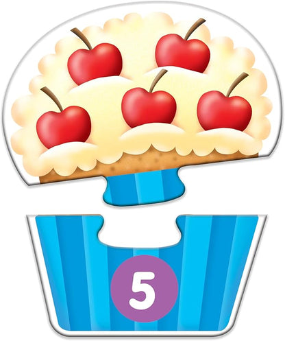 The Learning Journey: My First Match It - Counting Cupcakes- 15 Piece Self-Correcting Matching Puzzles - First Learning Toys for Toddlers 2-5 - Award Winning Toys