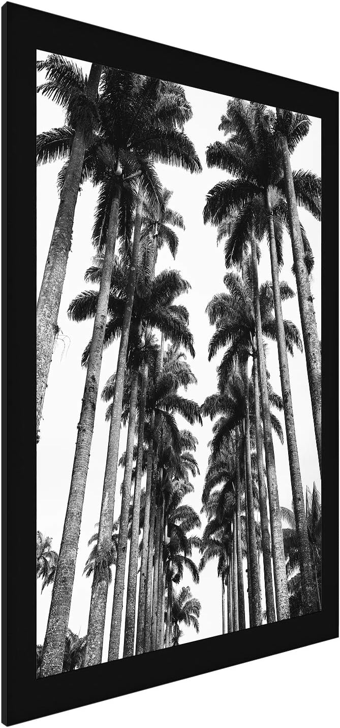 Americanflat 22x28 Poster Frame with Polished Plexiglass - Black Picture Frame - Wide Photo Frames Made of Engineered Wood for Vertical or Horizontal Wall Display - Epic Collection - Black