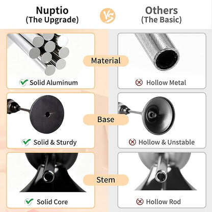 Nuptio 3 Pcs Black Candlestick Holders Taper Candles Holder Candle Stick Holder for Dining Table Halloween Candle Holders for Tapered Candles Decorative Centerpiece for Christmas Party Housewarming