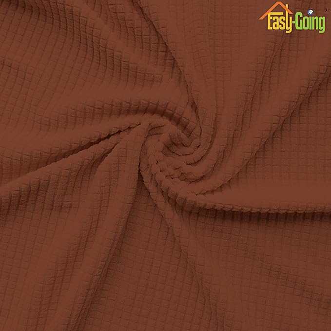 Easy-Going Stretch Loveseat Cushion Cover Sofa Cushion Furniture Protector Sofa Seat Sofa Slipcover Sofa Cover Soft Flexibility with Elastic Bottom(Loveseat Cushion, Coffee)