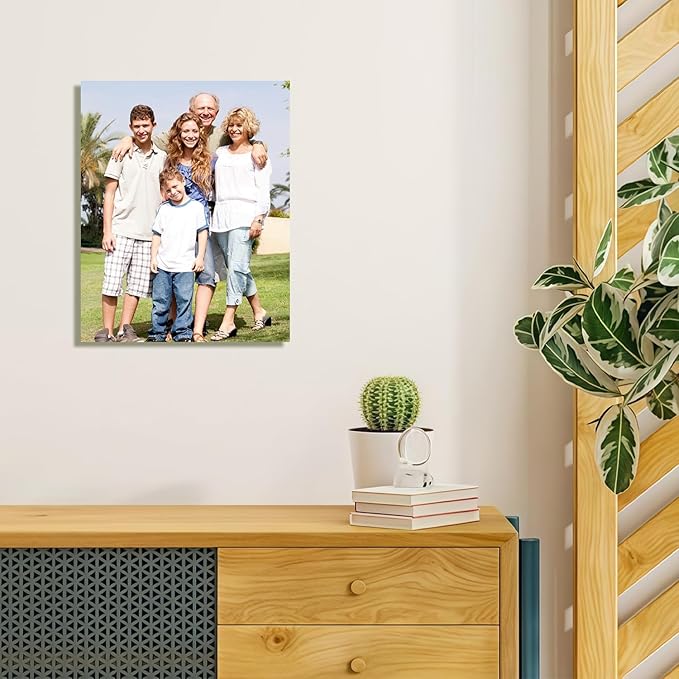JIMUJIA Custom Canvas Art Print 8"x10" - Unframed Artwork, Personalized Wall Decor, Customizable Photo, Custom Portrait, Office, Living Room, Bedroom Wall Art(8×10in,Unframe)