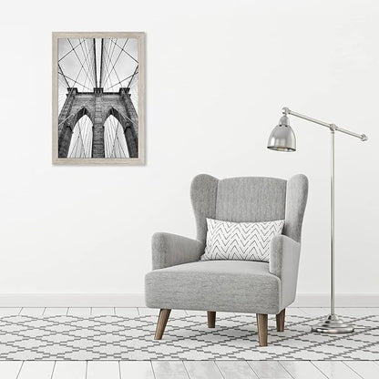 Americanflat 20x30 Poster Frame with Polished Plexiglass - Wide Picture Frames Made of Engineered Wood for Vertical or Horizontal Wall Display - Epic Collection - Driftwood