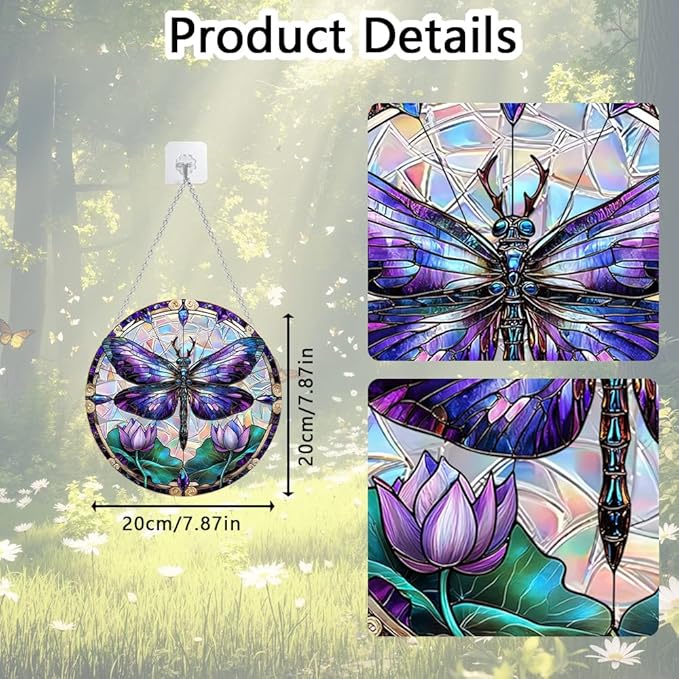Sun Catchers Indoor Window, Acrylic Rainbow Suncatcher Window Hanging Decoration for Living Room Bedroom Summer Home Balcony Ornaments Decoration