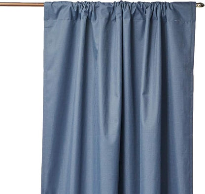ECLIPSE Kendall Modern Blackout Thermal Rod Pocket Window Curtain for Bedroom or Living Room (1 Panel), 42" x 84", Slate