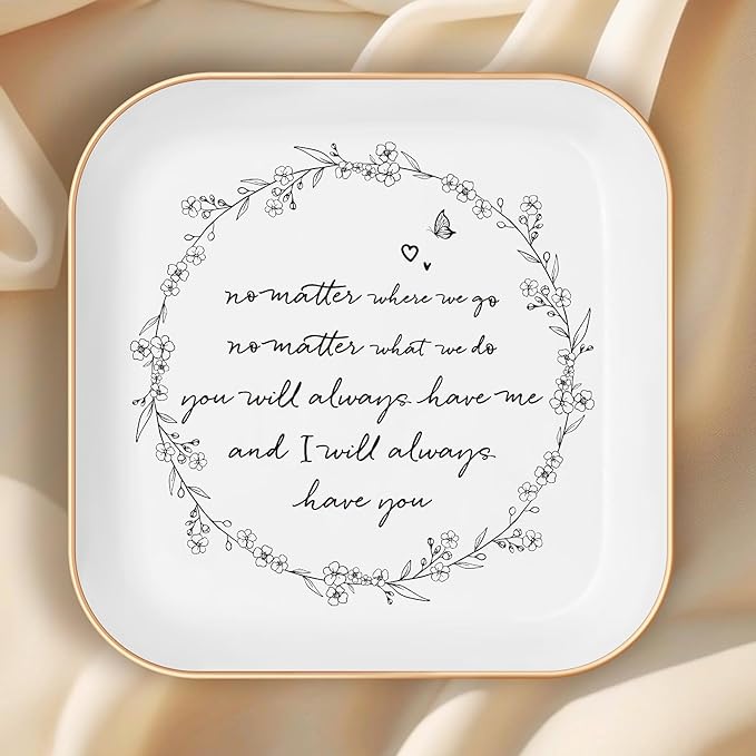 Best Friend Birthday Gifts for Women – No Matter Where We Go, No Matter What We Do, You Will Always Have Me, and I Will Always Have You – Gifts for Friends Going Away Friendship Ceramic Ring Dish