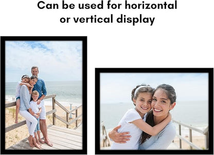 Americanflat 15x21 Picture Frame with Polished Plexiglass - Black Picture Frame - Wide Photo Frames Made of Engineered Wood for Vertical or Horizontal Wall Display - Epic Collection - Black