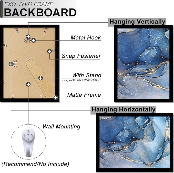 5x14 Picture Frame, Black Frame for 5 x 14 Inch Picture Poster Photo, Light Weight and High Transparent 5 by 14 Frame for Wall - 1 Pack/Black/5"x14"