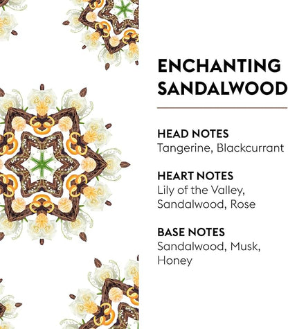 Enchanting Sandalwood - Lampe Berger Fragrance Refill for Home Fragrance Oil Diffuser - 16.9 Fluid Ounces - 500 milliliters