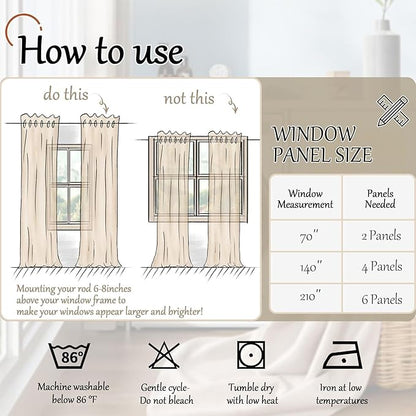 Lajode Linen Blackout Curtains for Living Room Narrow Window, Thermal Insulated Complete Light Blocking Soundproof Small Curtains for Bedroom, Each 38 Inch Wide 80 Inch Length 2 Panels, Light Grey