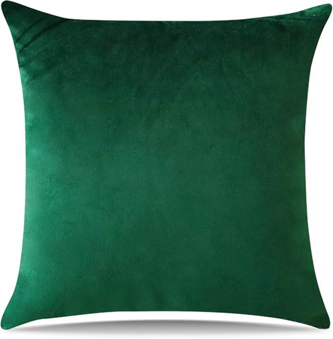 Artscope Luxury Velvet Pillow Covers Super Soft Decorative Square Throw Pillow Covers Case Cushion Covers for Sofa Couch Bedroom Car Decor 26x26 Inch Army Green