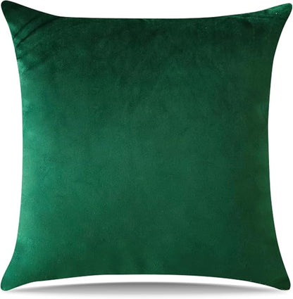 Artscope Luxury Velvet Pillow Covers Super Soft Decorative Square Throw Pillow Covers Case Cushion Covers for Sofa Couch Bedroom Car Decor 22x22 Inch Army Green