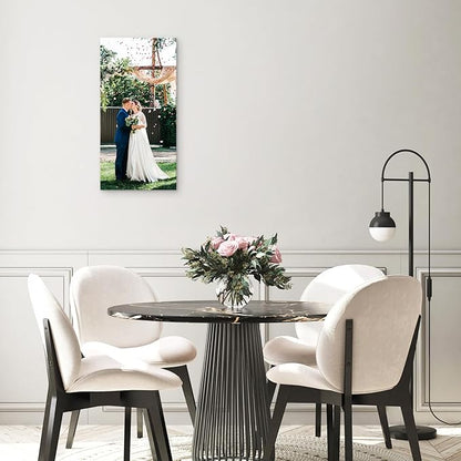 YYYYHPP Canvas Prints with Your Photos, Personalized Photo to Canvas Wall Art,Canvas Printing for Wedding, Family, Baby, Pets, Home Office Decor, Wrapped Frame 12"x24"
