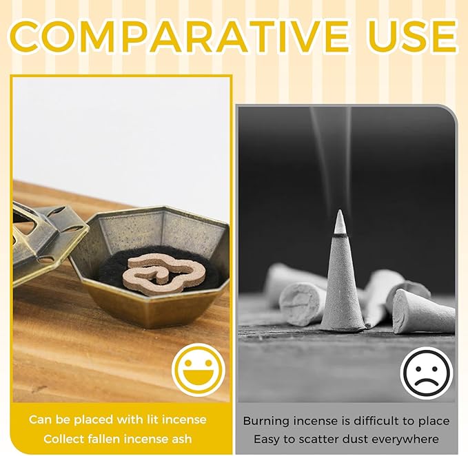 1 PCS Incense Burner Holder for Cones & Sticks, Spaceship Shape Incense Cone Holder with Detachable Tray, Decorative Zen Home Office Decor
