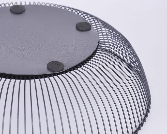 IBWell Black Wire Fruit Basket Fruit Bowl Kitchen Fruit Basket Stand Fruit Bowls for the Counters Metal Fruit Bowl (Exposure)
