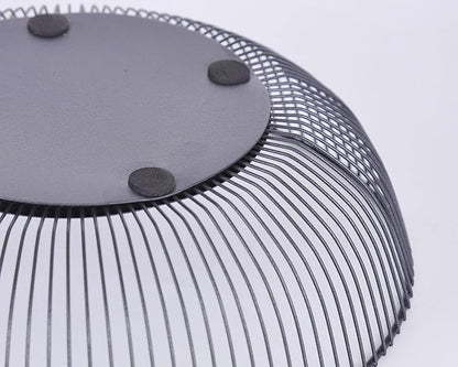 IBWell Black Wire Fruit Basket Fruit Bowl Kitchen Fruit Basket Stand Fruit Bowls for the Counters Metal Fruit Bowl (Exposure)